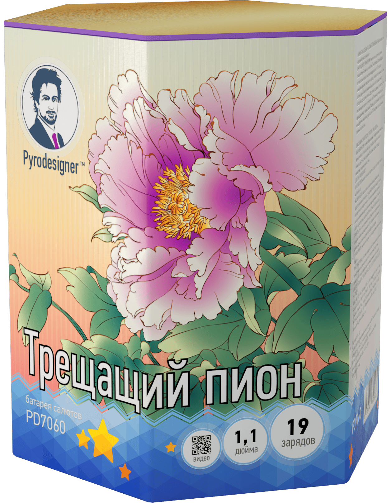 Средний фейерверк «Трещащий пион»